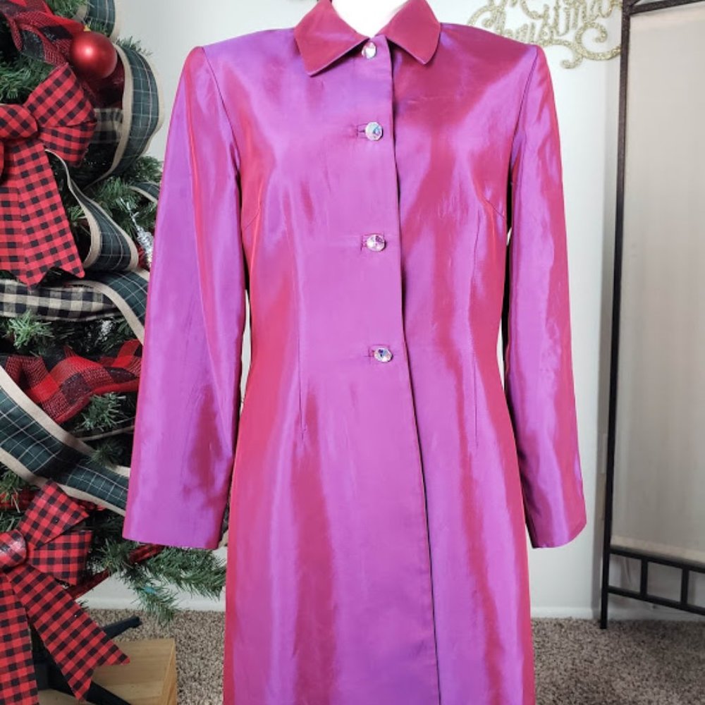 Vintage Fuchsia Coat Dress